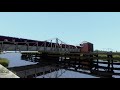 Train Simulator 2021 - 37415 &amp; 37401 head a railtour over Reedham Swing Bridge