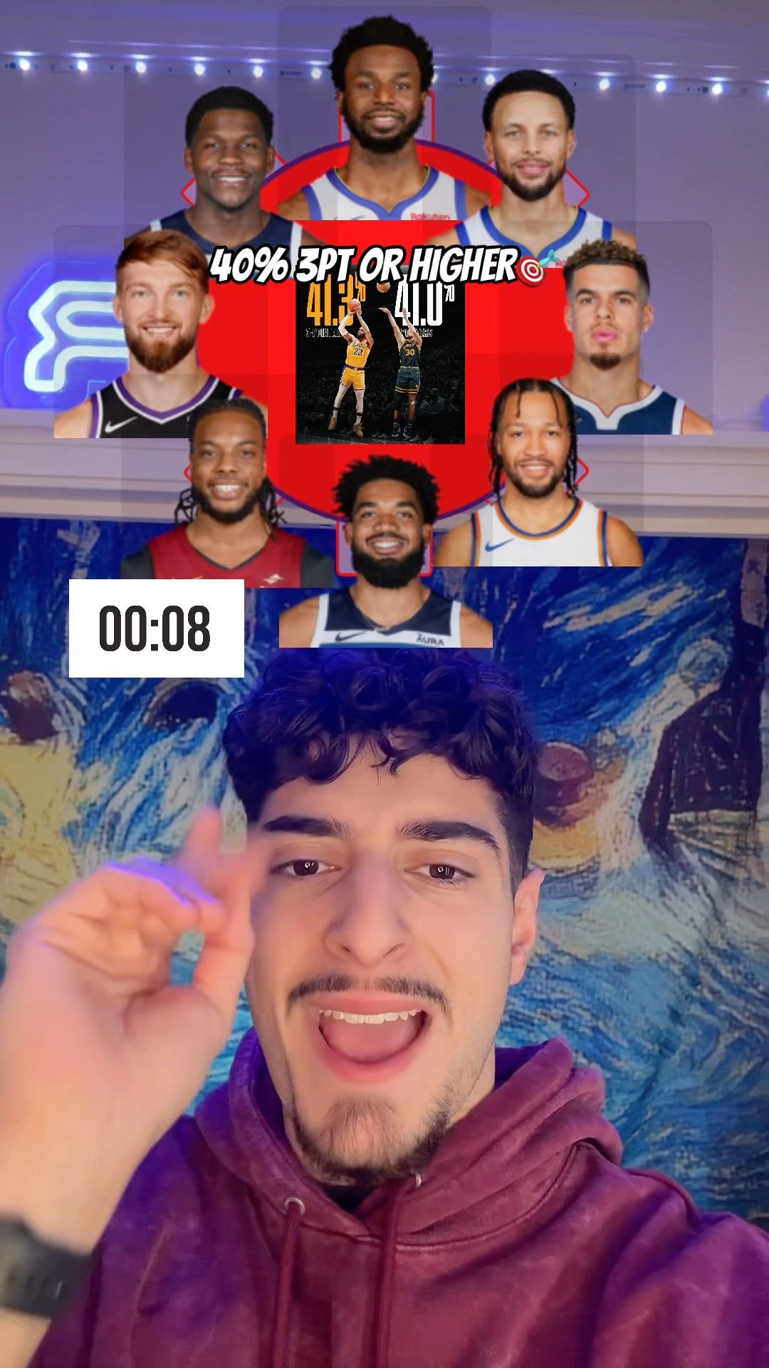 STRAIGHT MARKSMAN ON THIS SQUAD and kat? #nba #lebron #curry #mpj #anthonyedwards #fexr