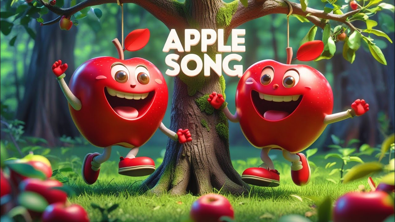 Apple Song for Kids | Learn Fruits for Kids | Educational Learning Songs & Nursery Rhymes