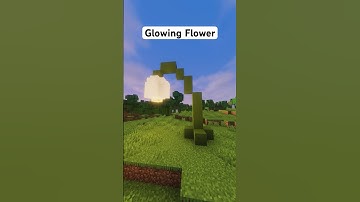 Glowing Flower Minecraft Tutorial #shorts
