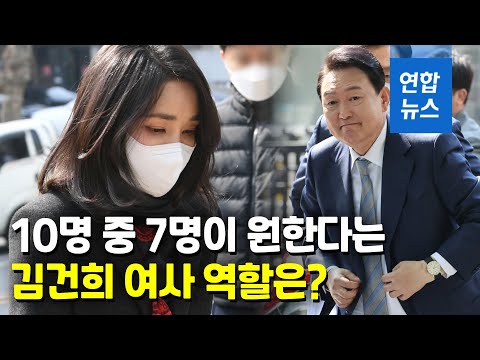 김건희 여사 역할 질문에 66.4% "조용히 내조 집중" / 연합뉴스 (Yonhapnews)