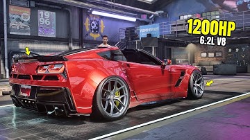 Need for Speed Heat Gameplay - 1200HP CHEVROLET CORVETTE GRAND SPORT Customization | Max Build