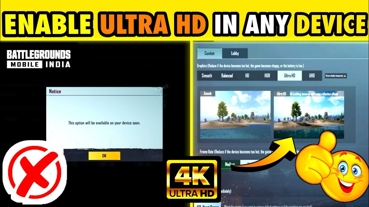 HOW TO ENABLE HDR GRAPHICS IN BGMI। HOW FIX LAG IN BGMI। BGMI ULTRA HD ...