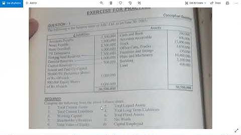 Advanced Accounting | RATIO ANALYSIS LECTURE 1 PBOBLEM 1 AND PROBLEM 3