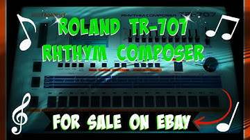 Vintage Drum Machine For Sale On Ebay | Roland TR 707 Rhythm Composer