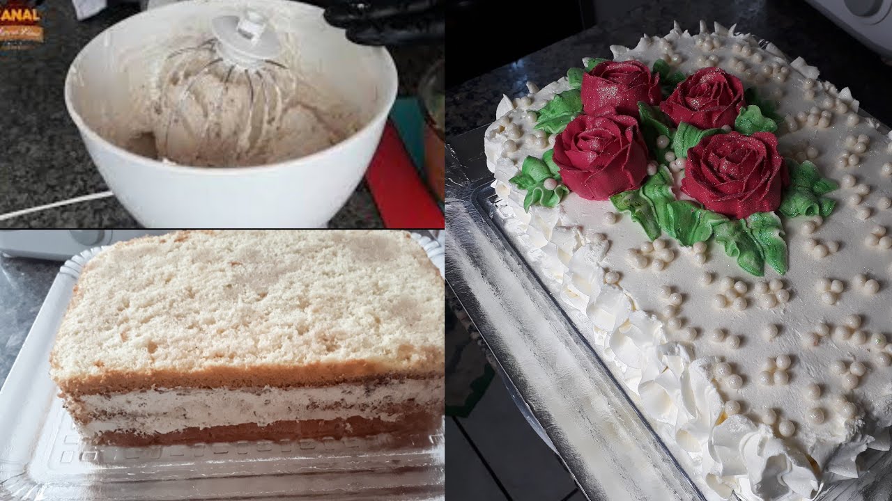 Recheio Mousse Doce de Leite com Ameixa/ Montagem + decoração de bolo
