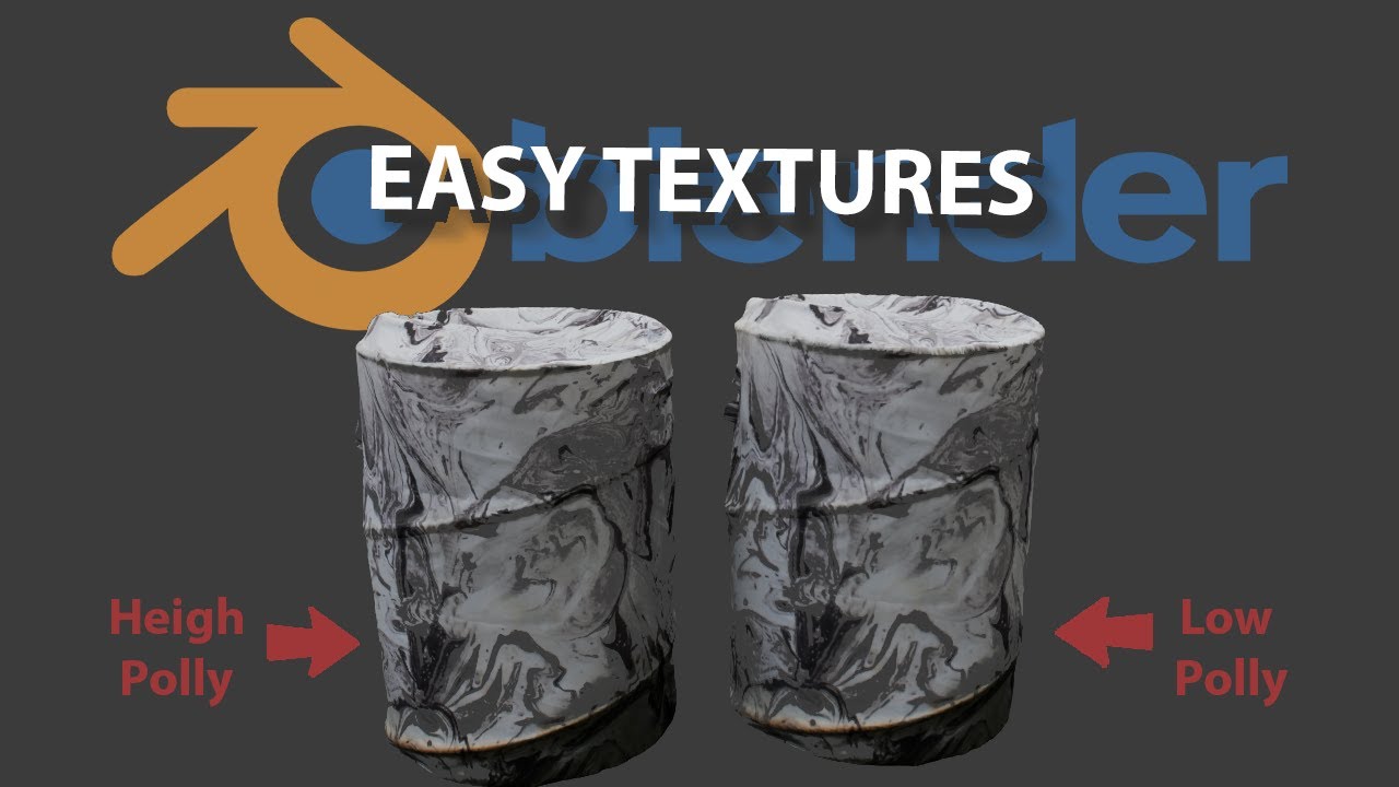 Easy Texture Baking - Beginner Blender Tutorial - YouTube