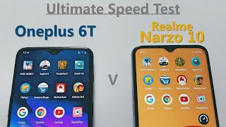 Realme Narzo 10 vs Oneplus 6T Speed Test - Can Narzo 10 beat 6T?