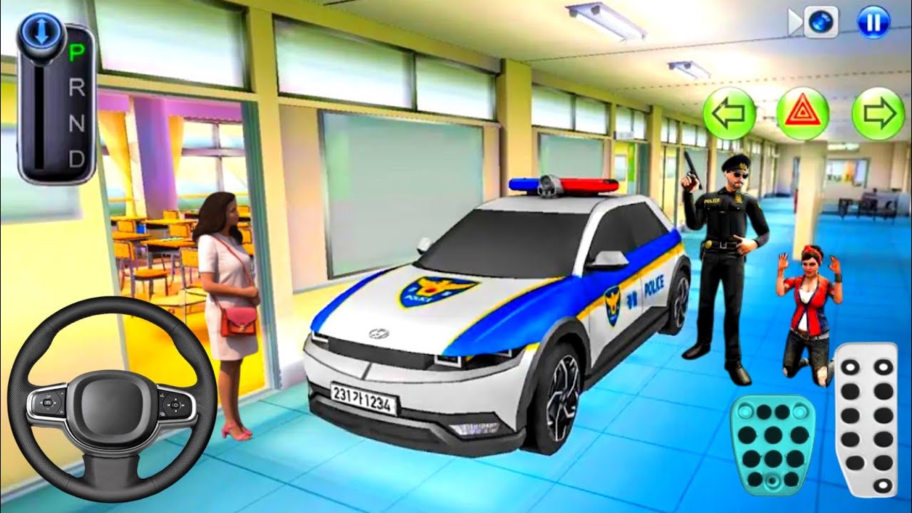 New Hyundai Electric Police Car 🚓 Training School – 🚧 3D Parking & Driving Class 2025 🎮