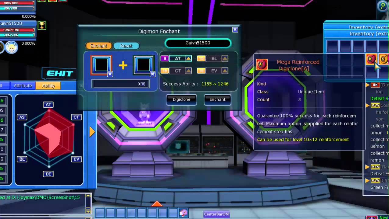 Digimon Masters Online - Clon Raptor Lv15PF AT - YouTube