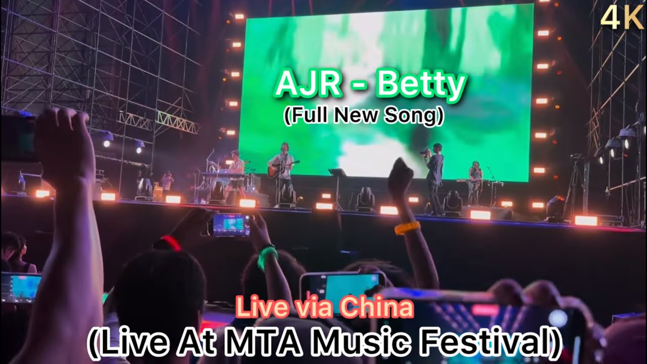 AJR - Betty (Full New Song) (Live At MTA Music Festival)