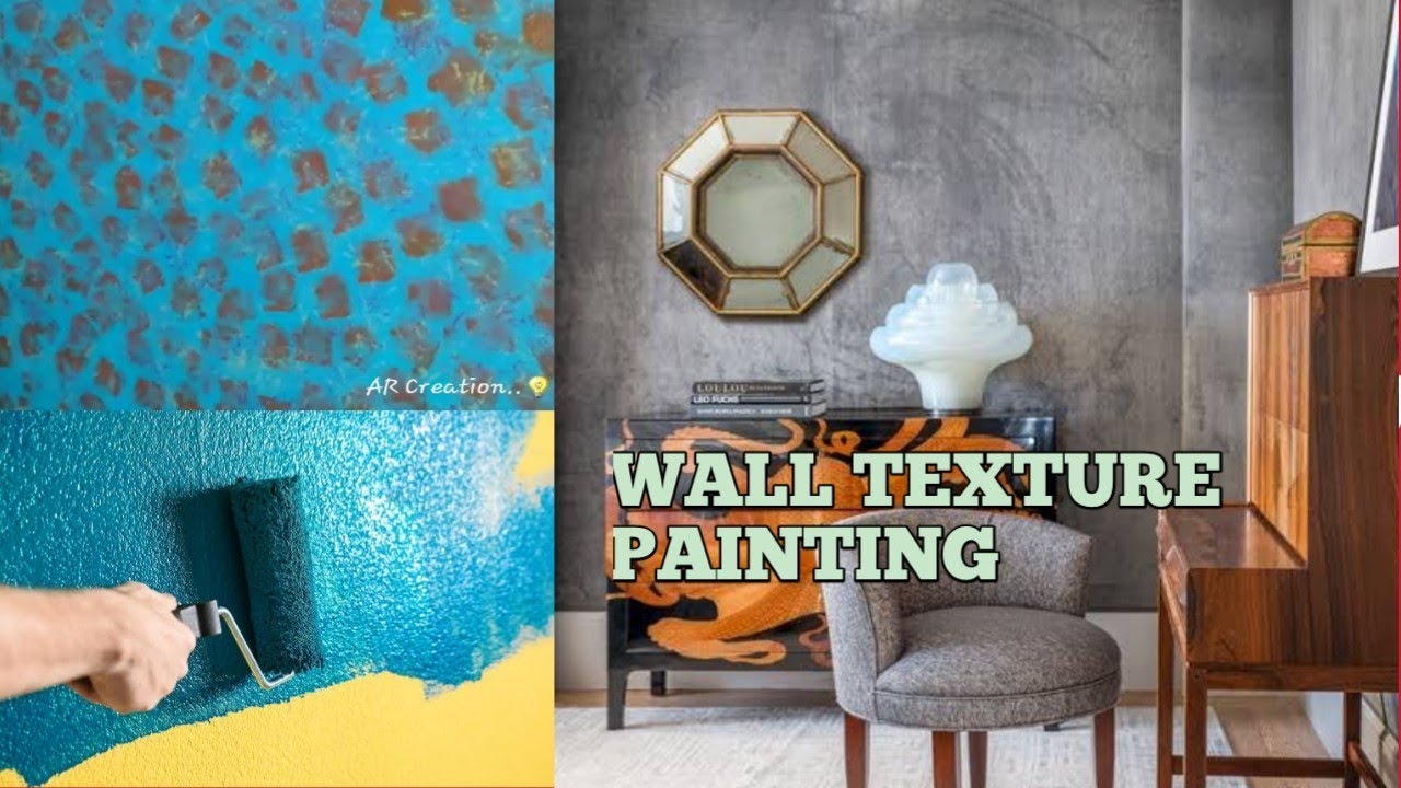 DIY WALL TEXTURE PAINTING ! IDEAS TO DECORATE BORING WALLS AMAZING