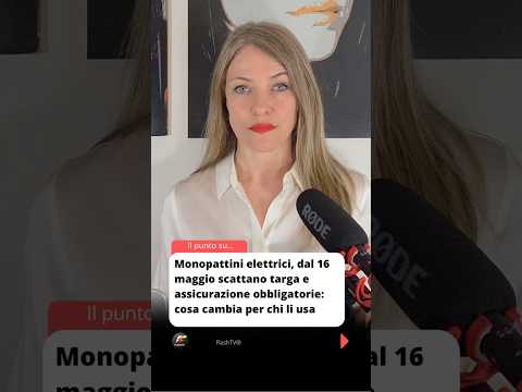 Video MONOPATTINI ELETTRICI, DAL 16 MAGGIO SCATTANO TARGA E ASSICURAZIONE OBBLIGATORIE: ECCO COSA CAMBIA