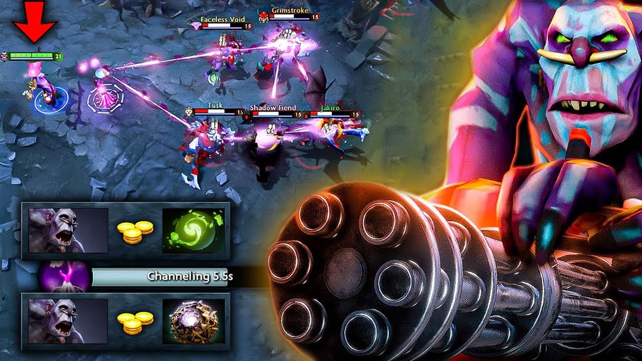 Machine Gun 30Kills Witch Doctor???Refresher + Octarine Core | Dota 2