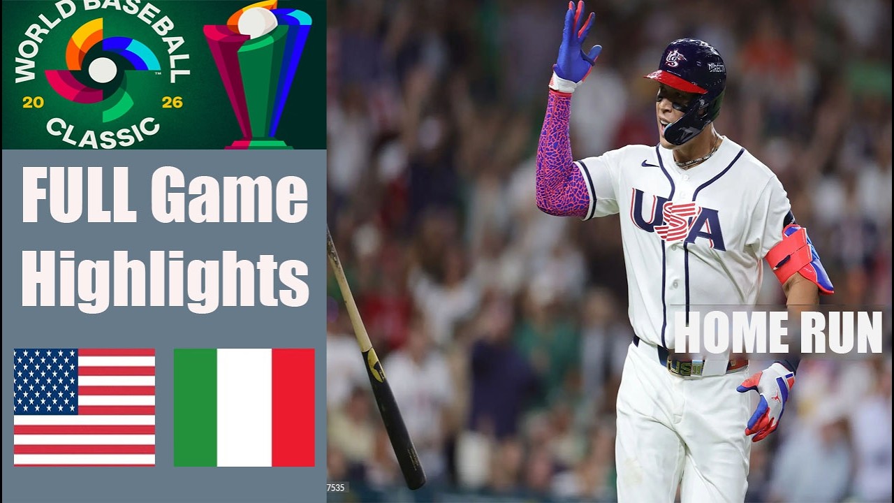 United States Vs. Italy FULL Game Highlights World Baseball Classic 2026