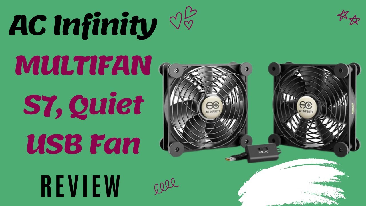 AC Infinity MULTIFAN S7, Quiet Dual 120mm USB Fan Review YouTube
