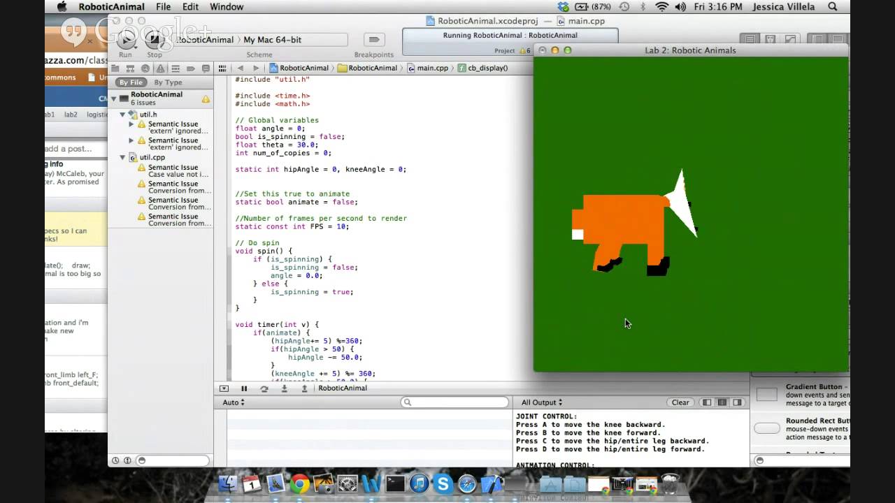 Lab 2 CMPS 160: Robotic Animal - YouTube