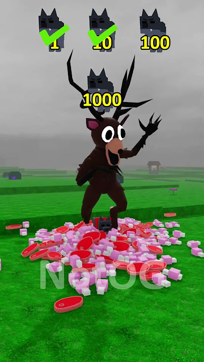 Download lagu 99 Nights Deer Vs 1000 Wolf #99nightintheforest #roblox