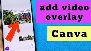 how to add a video overlay with Canva video editor app | add video over main video