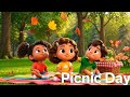 Picnic Day🌈 , Picnic Day song , kids song,Rhymes, Poem,Fun time kids 
