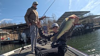 Jig bite is HOT!!- Lake of the ozarks BFL practice 3-29-24