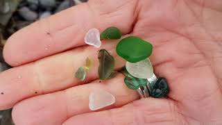 Sea Glass Ireland beachcombing in Donaghadee 19th April 2019