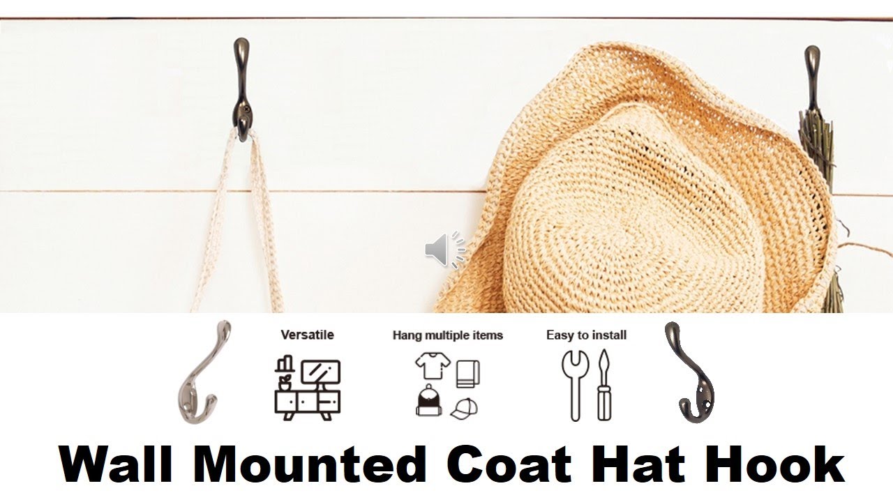 DIY Wall Mounted Hooks for Hanging Coat and Hat | HOWTOOL Hardware