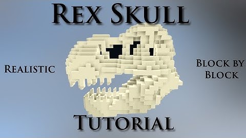 Jurassic Minecraft: Building a T-Rex Skull Full Tutorial