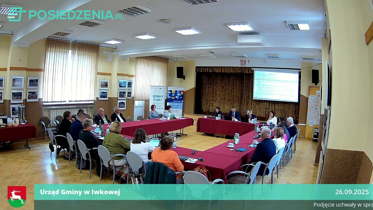 XVI sesja Rady Gminy w Iwkowej 26 września 2025 r