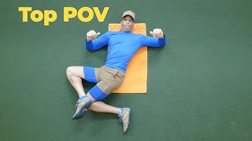 Hip INternal Rotation & Back Stretch: Supine Figure 4