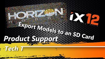 How to Export Model Files to an SD Card on the Spektrum iX12
