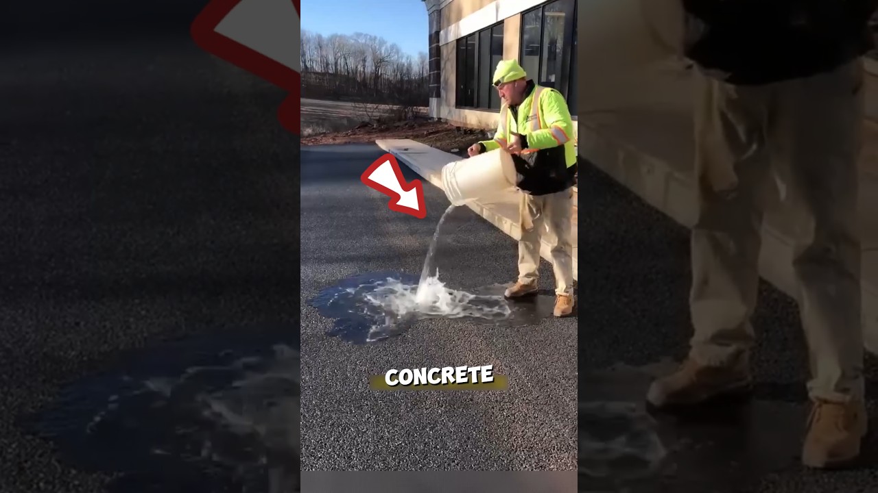 Water-absorbing concrete used in houses and roads🤯