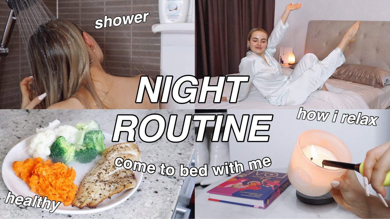 NIGHT TIME ROUTINE | SHOWER | DINNER | HOW I RELAX BEFORE BED | Conagh Kathleen