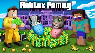 Adopted By RICH Roblox Family vs POOR Minecraft Family