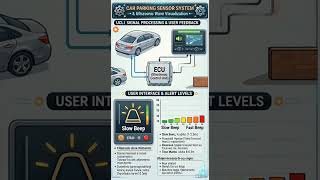 CAR PARKING SENSOR SYSTEM & SENSOR SYSTEM COMPONENTS DATA FLOW #fblifestyle #automobile #shorts