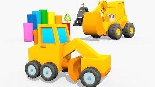 Max der Bagger und der Straßenhobel. Lehrreiche Zeichentrickfilme.