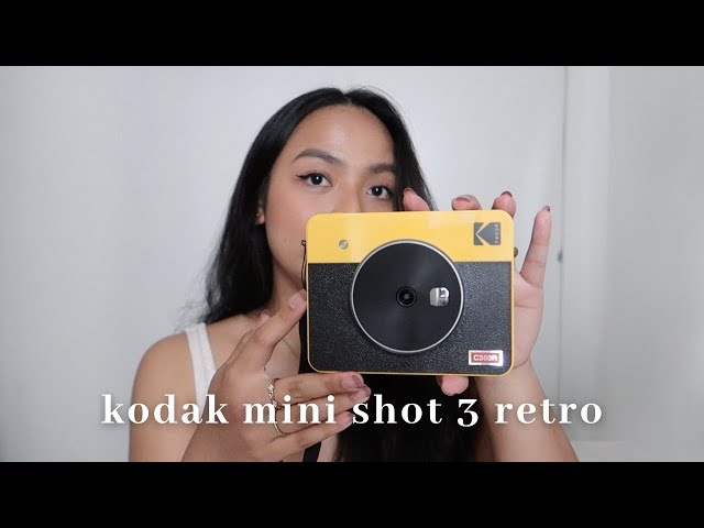 kodak mini shot 3 retro  unboxing and review 