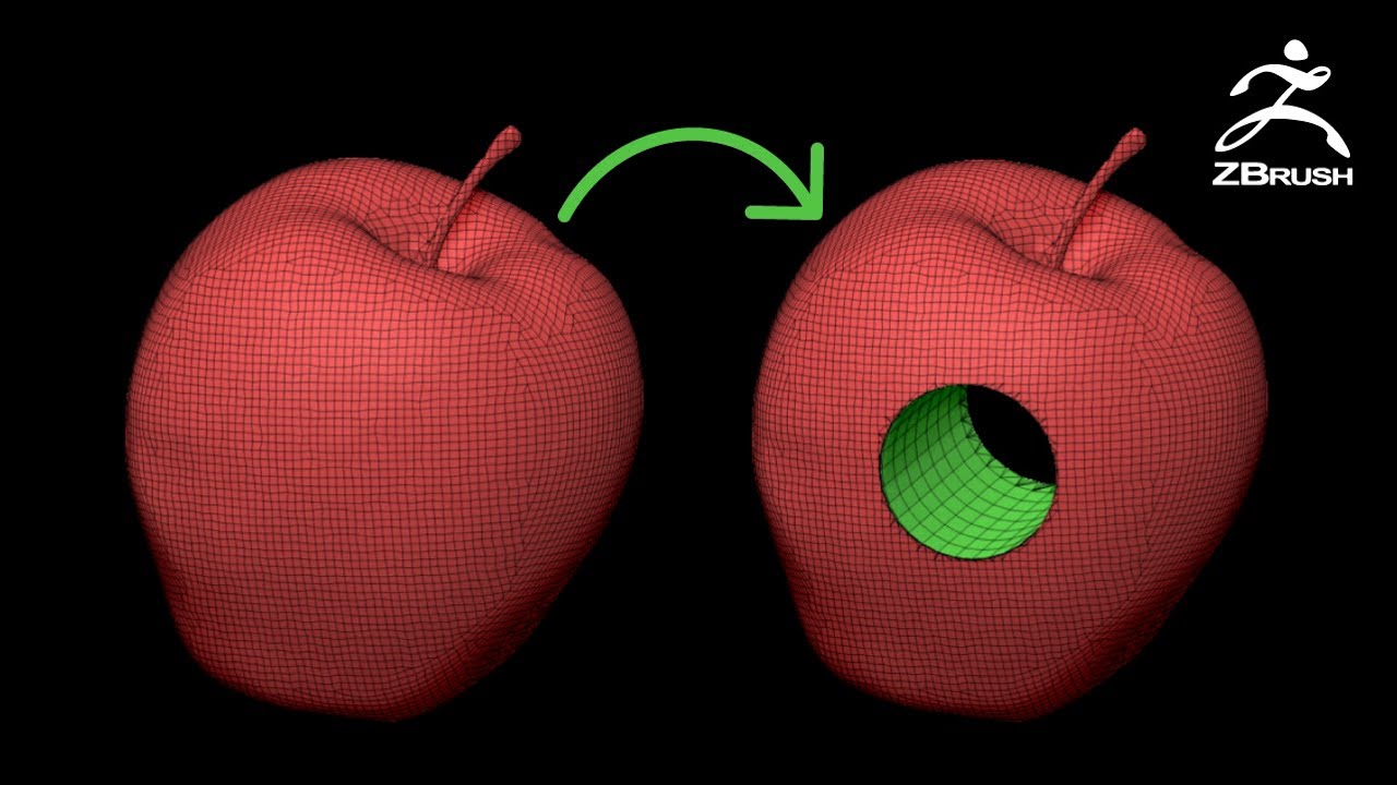 My Top 3 Methods to Punch a Hole in a Mesh Using ZBrush - YouTube