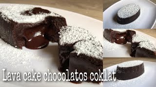 Cara membuat Lava Cake Chocolatos Coklat no oven no mixer hanya di kukus