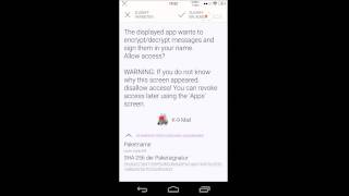 PGP EMAIL Android Verschlüsselung (K9 Mail + Openkeychain) screenshot 4