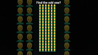 #Find the odd one #emogichallenge #emoji #braintest