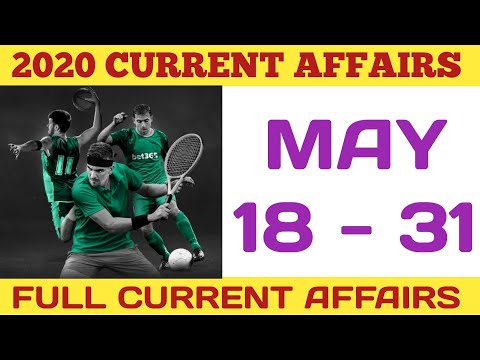 2020 MAY 18 - 31 CURRENT AFFAIRS #salemcoachingcentre