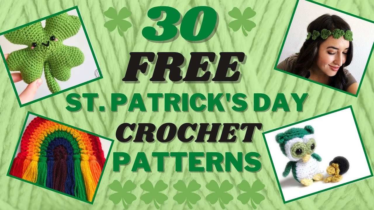 20 Fun Crochet Clover Patterns Perfect for St. Patrick's Day