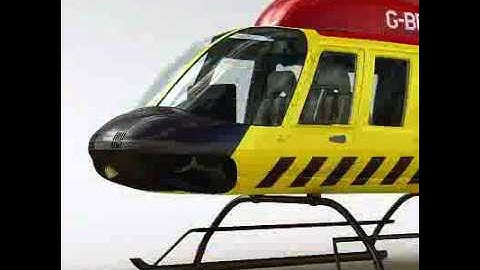 Helicopter - Bell 206L Pack with Interior 3D model from CGTrader.com