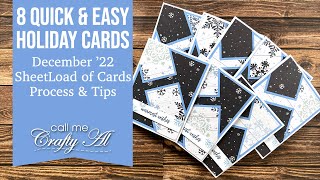 A SheetLoad of Winter Cards | December 2022 SheetLoad of Cards | Process & Tips #SLCTDec2022 A SheetLoad of Winter Cards | December 2022 SheetLoad of Cards | Process & Tips #SLCTDec2022