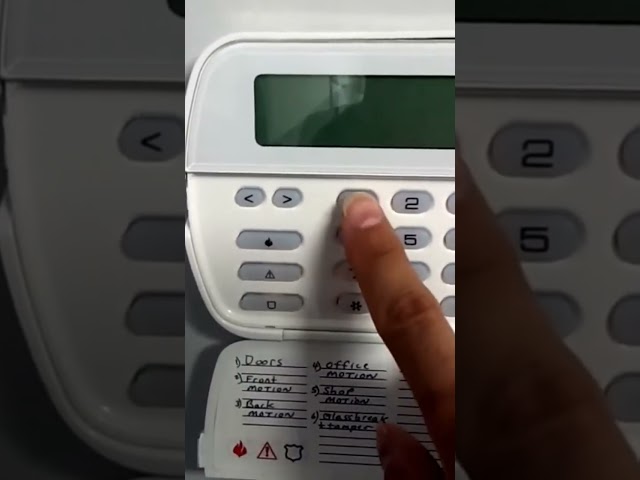 How to bypass a zone on DSC security system