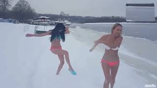 Ice Bathing Video 2022 Ice Bathing Womens Shorts Ice Bathing Bikini Ice Bathing Norway