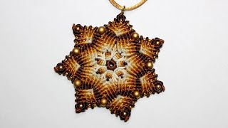 МАНДАЛА ЦВЕТОК МАКРАМЕ. MANDALA FLOWER MACRAME.