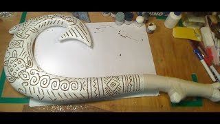 Making Maui's hook from the movie Moana 