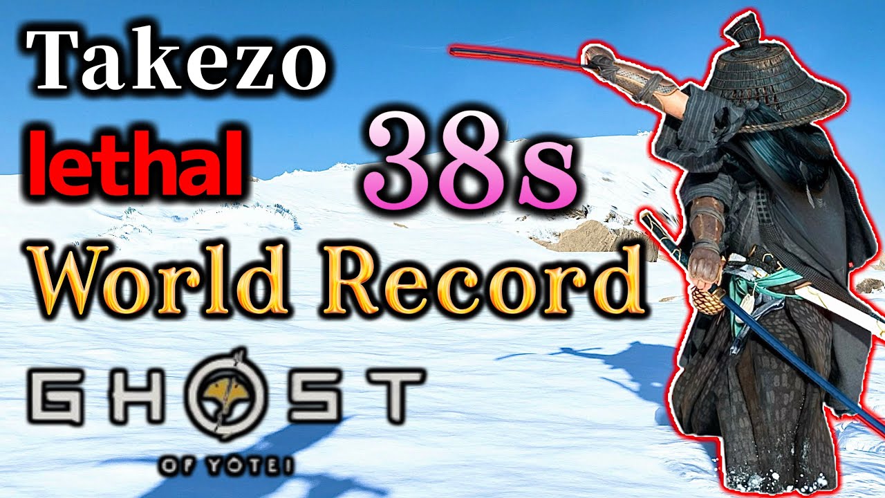 Takezo (Atop the Mountain) World Record 38s lethal Speedrun [Ghost